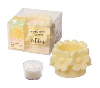 【新発売】offti｜アロマキャンドルホルダー「フチハナ」「ハナクルル」